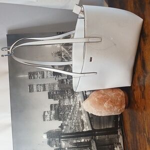 Like New! DKNY Elegant White Tote Bag